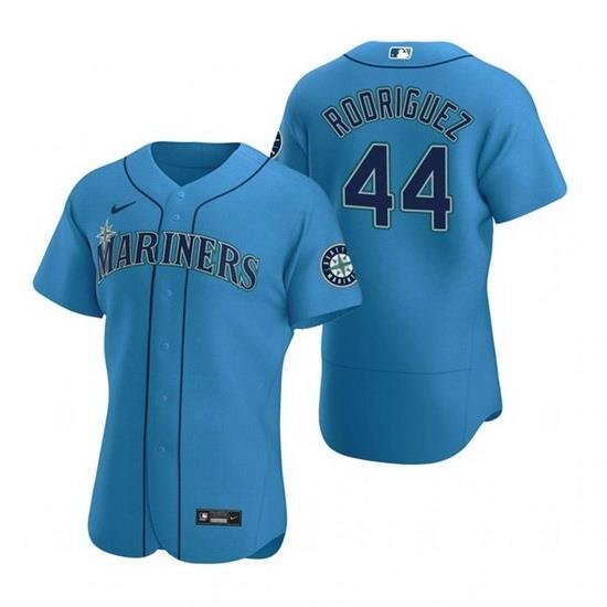 Men Seattle Mariners 44 Julio Rodriguez Royal Flex Base Stitched jersey