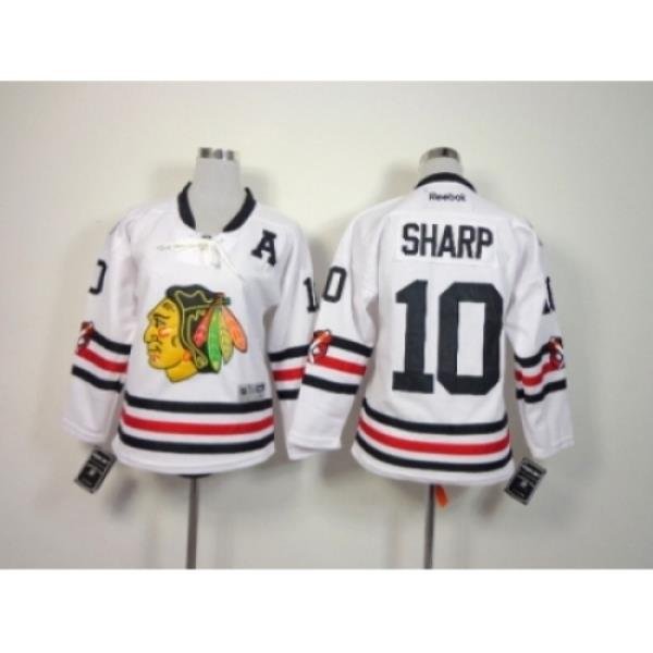 NHL Youth chicago blackhawks #10 Patrick Sharp white jerseys(2015 new classic)