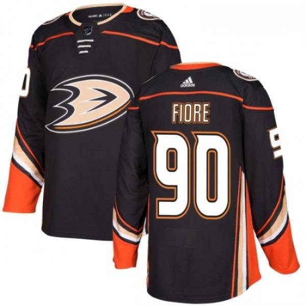 Youth Adidas Anaheim Ducks 90 Giovanni Fiore Authentic Black Home NHL Jersey