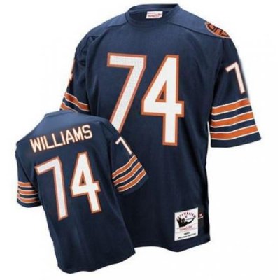 Chicago Bears 74 Chris Williams mitchelland blue