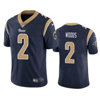 Nike Los Angeles Rams 2 Robert Woods Navy Vapor Untouchable Limited Jersey