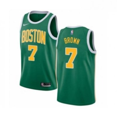 Womens Nike Boston Celtics 7 Jaylen Brown Green Swingman Jersey Earned Edition