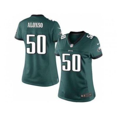 Women Nike Philadelphia Eagles 50 Kiko Alonso Green NFL Jersey