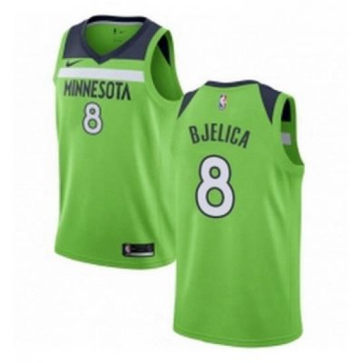 Womens Nike Minnesota Timberwolves 8 Nemanja Bjelica Authentic Green NBA Jersey Statement Edition