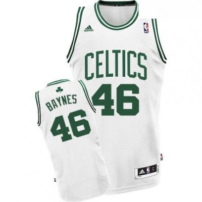 Youth Adidas Boston Celtics 46 Aron Baynes Swingman White Home NBA Jersey