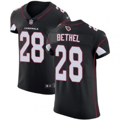 Nike Cardinals #28 Justin Bethel Black Alternate Mens Stitched NFL Vapor Untouchable Elite Jersey