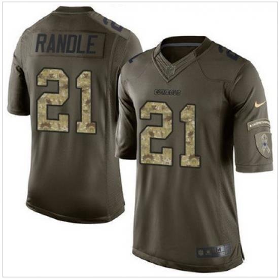 Nike Dallas Cowboys #21 Joseph Randle Green Men 27s Stitched NFL Limited Jersey