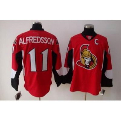 Ottawa Senators 11 ALFREDSSON red jerseys C patch