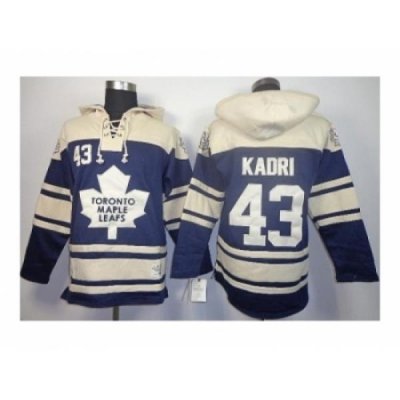 nhl jerseys Toronto Maple Leafs #43 kadri blue-cream[pullover hooded sweatshirt]