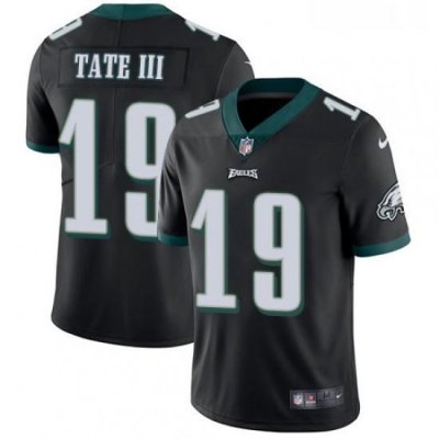 Youth Nike Philadelphia Eagles 19 Golden Tate III Black Alternate Vapor Untouchable Limited Player NFL Jerse