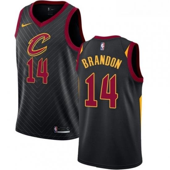 Youth Nike Cleveland Cavaliers 14 Terrell Brandon Swingman Black Alternate NBA Jersey Statement Edition