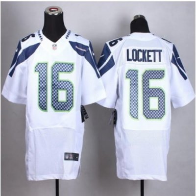 NeW Seattle SeahaWks #16 Tyler Lockett White Alternate Men Stitched NFL Elite Jersey