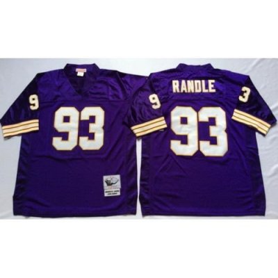 Vikings 93 John Randle Purple Throwback Jersey