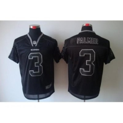 Nike Oakland Raiders 3 Carson Palmer Black Elite Lights Out NFL Jersey