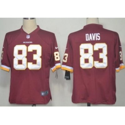 Nike Washington Redskins 83 Fred Davis Red Game NFL Jersey