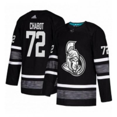 Mens Adidas Ottawa Senators 72 Thomas Chabot Black 2019 All Star Game Parley Authentic Stitched NHL Jersey