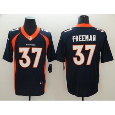 Nike Broncos 37 Royce Freeman Navy Alternate Vapor Untouchable Limited Jersey