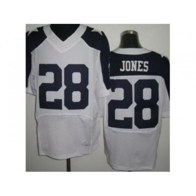 Nike Dallas Cowboys 28 Felix Jones White Elite Thankgivings NFL Jersey