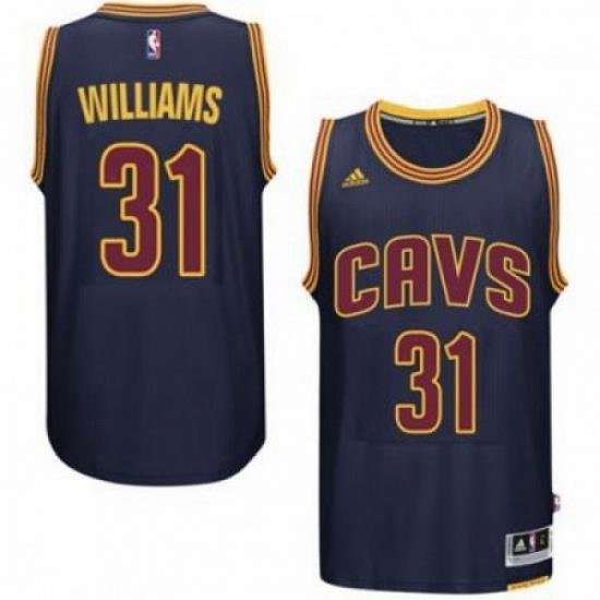 Mens Cleveland Cavaliers 31 Deron Williams adidas Navy Player Swingman CavFanatic Jersey