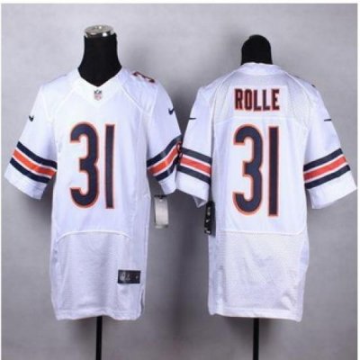 New Chicago Bears #31 Antrel Rolle White Men Stitched NFL Elite Jersey