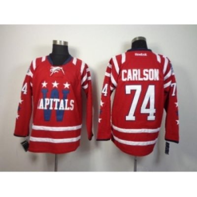 NHL Washington Capitals #74 John Carlson Red Stitched Jerseys(2015 Winter Classic)