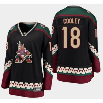 Men Arizona Coyotes Logan Cooley #18 Stitched NHL Black Jersey