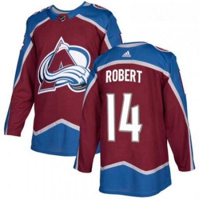 Youth Adidas Colorado Avalanche 14 Rene Robert Premier Burgundy Red Home NHL Jersey