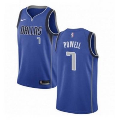 Womens Nike Dallas Mavericks 7 Dwight Powell Swingman Royal Blue NBA Jersey Icon Edition