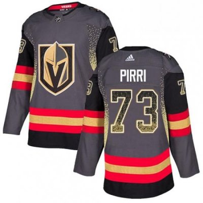 Mens Adidas Vegas Golden Knights 73 Brandon Pirri Authentic Black Drift Fashion NHL Jersey