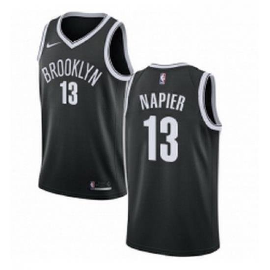 Womens Nike Brooklyn Nets 13 Shabazz Napier Swingman Black NBA Jersey Icon Edition