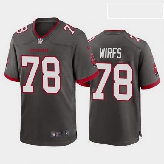 men tristan wirfs tampa bay buccaneers pewter alternate game jersey 2020