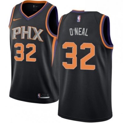 Mens Nike Phoenix Suns 32 Shaquille ONeal Authentic Black Alternate NBA Jersey Statement Edition