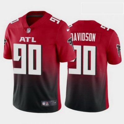 men marlon davidson atlanta falcons red 2nd alternate vapor limited jersey