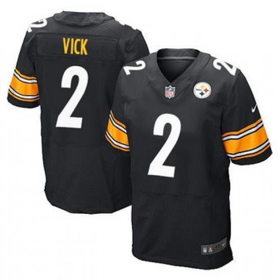 New Pittsburgh Steelers #2 Michael Vick Black Team Color NFL Elite Jersey