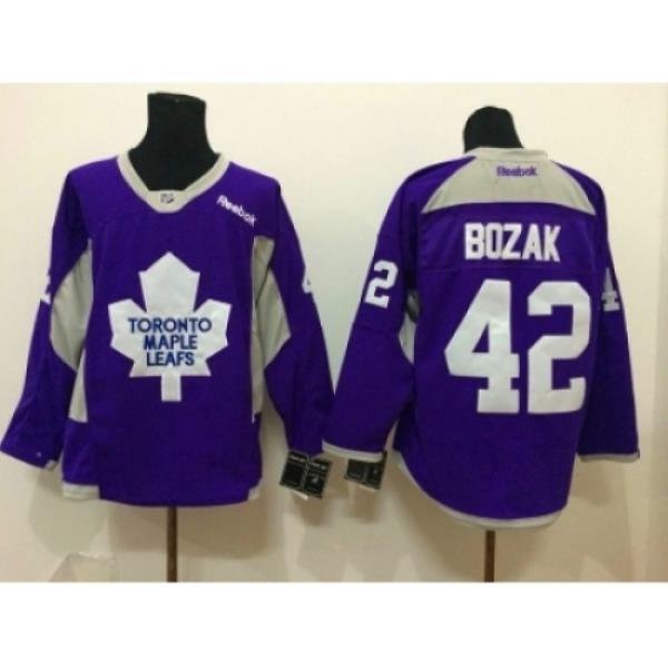 NHL Toronto Maple Leafs #42 bozak purple Jerseys