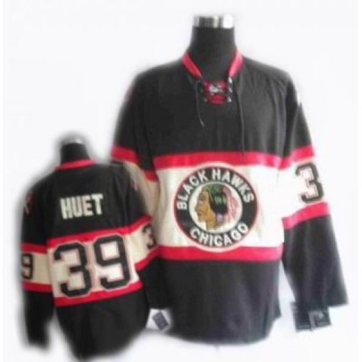 RBK Chicago Blackhawks New Third jersey #39 HUET black