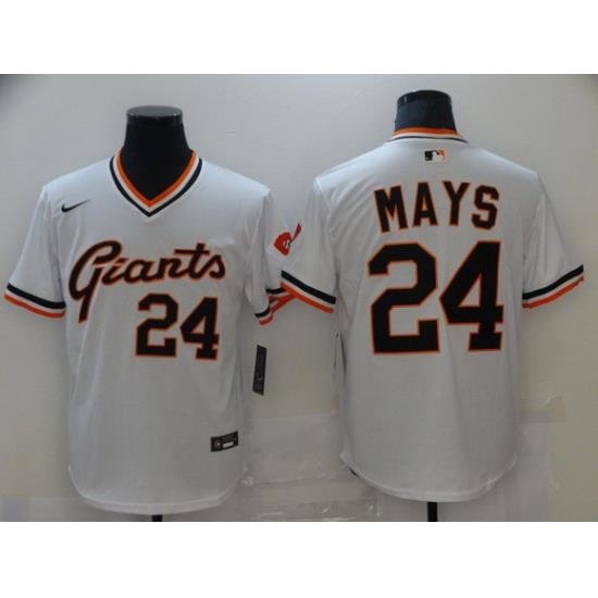 Men San Francisco NeW York Giants 24 Mays White Game 2021 Nike MLB Jersey