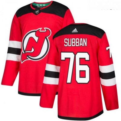 Devils 76 P K  Subban Red Adidas Jersey 2