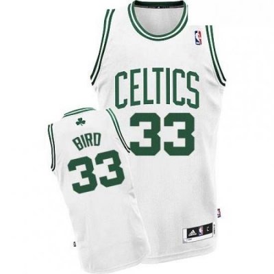 Youth Adidas Boston Celtics 33 Larry Bird Swingman White Home NBA Jersey