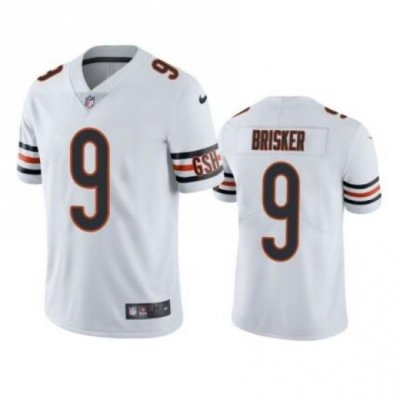 Men Chicago Bears 9 Jaquan Brisker White Vapor untouchable Limited Stitched Jersey