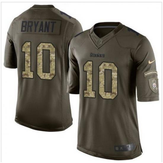 Nike Pittsburgh Steelers #10 Martavis Bryant Green Men 27s Stitched NFL Limited Salute to Service Jersey