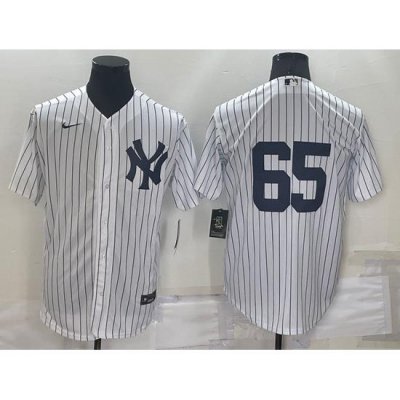 Men NeW York Yankees 65 Nestor Cortes White Cool Base Stitched Baseball Jersey