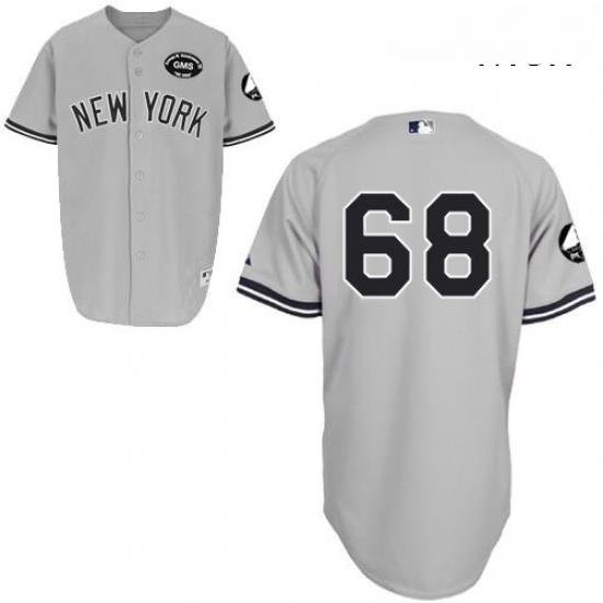 Mens Majestic New York Yankees 68 Dellin Betances Replica Grey GMS The Boss MLB Jersey