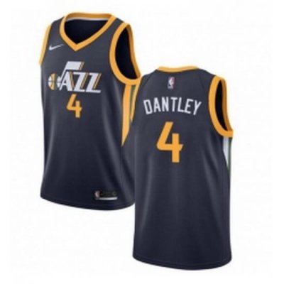 Youth Nike Utah Jazz 4 Adrian Dantley Swingman Navy Blue Road NBA Jersey Icon Edition