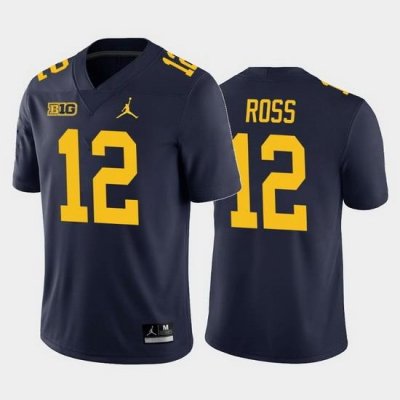 Michigan Wolverines Josh Ross Navy Home Men'S Jersey