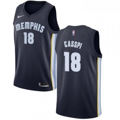 Womens Nike Memphis Grizzlies 18 Omri Casspi Swingman Navy Blue NBA Jersey Icon Edition