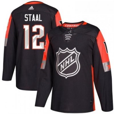 Youth Adidas Minnesota Wild 12 Eric Staal Authentic Black 2018 All Star Central Division NHL Jersey