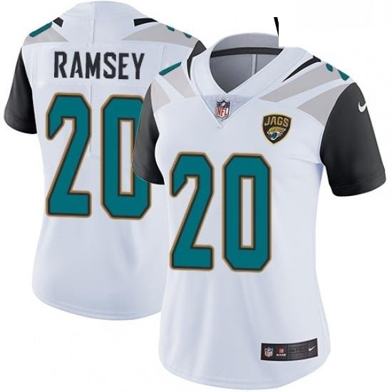 Womens Nike Jacksonville Jaguars 20 Jalen Ramsey White Vapor Untouchable Limited Player NFL Jersey