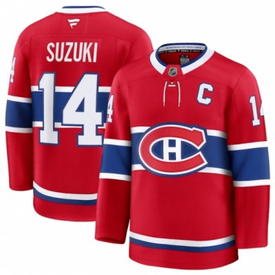 Men Montreal Canadiens Active Player Custom Red 2024 25 Home Stitched Hockey Jersey