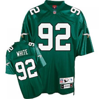 Philadelphia Eagles 92 Reggie White Premier ThroWback green Jersey